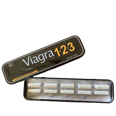 Vigra 123 comprimidos de Viagra dos homens 1 cuidados médicos do homem dos comprimidos da caixa 10
