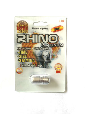 Platina do rinoceronte 8 50000 comprimidos masculinos do rinoceronte 24 tabuletas do rinoceronte dos comprimidos